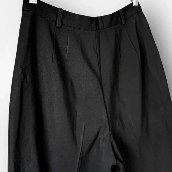 Lafayette 148 Vintage 100% Wool High Rise Straight Leg Casual Pants Size 8 Black - Picture 9 of 15